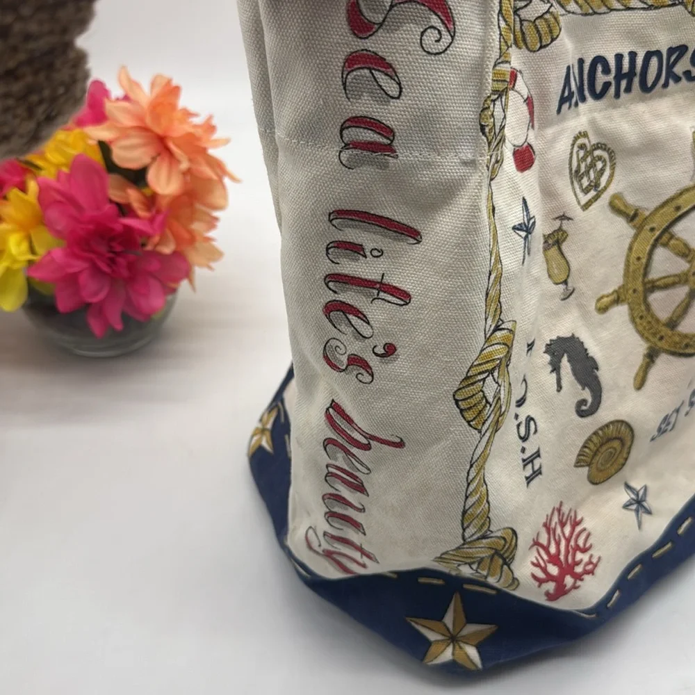 Brighton Sailing Canvas Large Tote Bag TOT7405